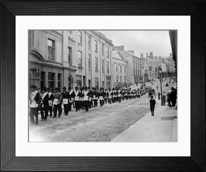 Framed Print : Odd Fellows parade, Haverfordwest, South Wales Framed Print : Odd Fellows parade, Haverfordwest, South Wales