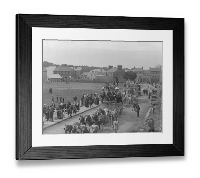 Framed Print : Sangers Circus parade, Haverfordwest, South Wales Framed Print : Sangers Circus parade, Haverfordwest, South Wales