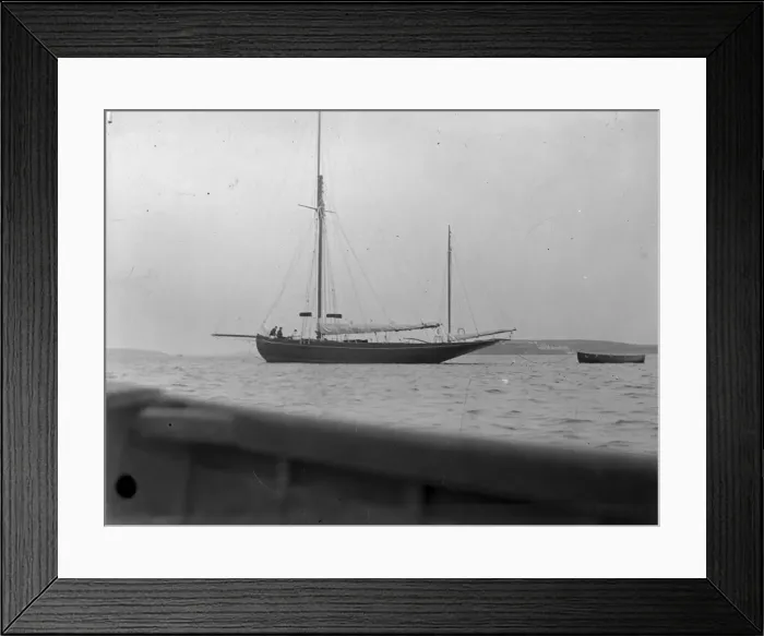 Framed Print : Sailing boat off Fishguard, Pembrokeshire, South Wales Framed Print : Sailing boat off Fishguard, Pembrokeshire, South Wales