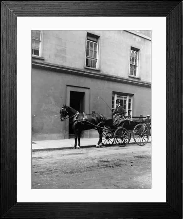 Framed Print : Horse and carriage, Haverfordwest, South Wales Framed Print : Horse and carriage, Haverfordwest, South Wales