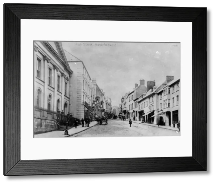 Framed Print : High Street, Haverfordwest, South Wales Framed Print : High Street, Haverfordwest, South Wales