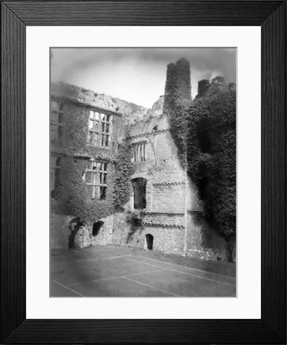 Framed Print : Tennis court, Carew Castle, Pembrokeshire, South Wales Framed Print : Tennis court, Carew Castle, Pembrokeshire, South Wales