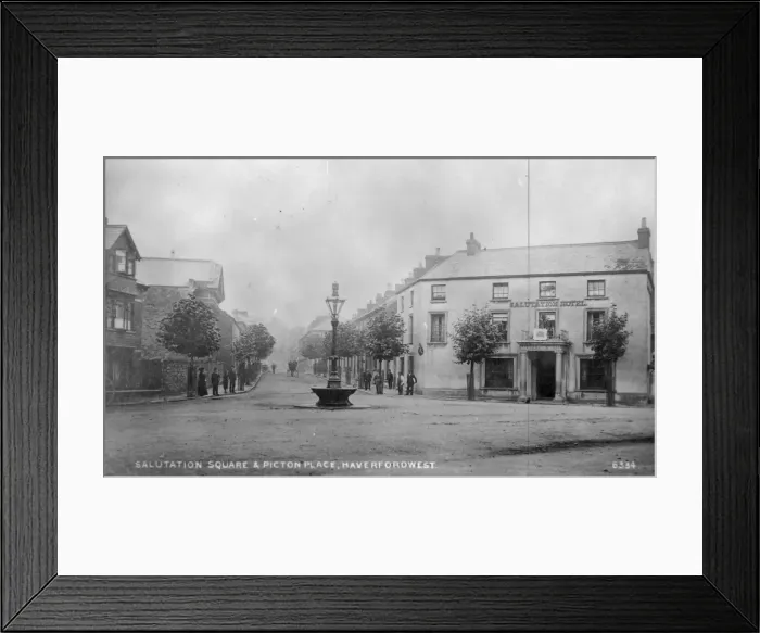 Framed Print : Salutation Square, Haverfordwest, South Wales Framed Print : Salutation Square, Haverfordwest, South Wales