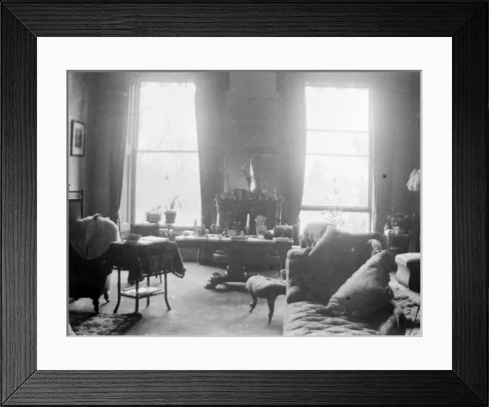 Framed Print : Drawing room of a country house, South Wales Framed Print : Drawing room of a country house, South Wales
