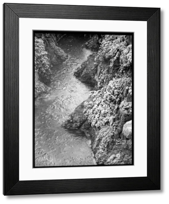 Framed Print : Stream with ice and frost Framed Print : Stream with ice and frost