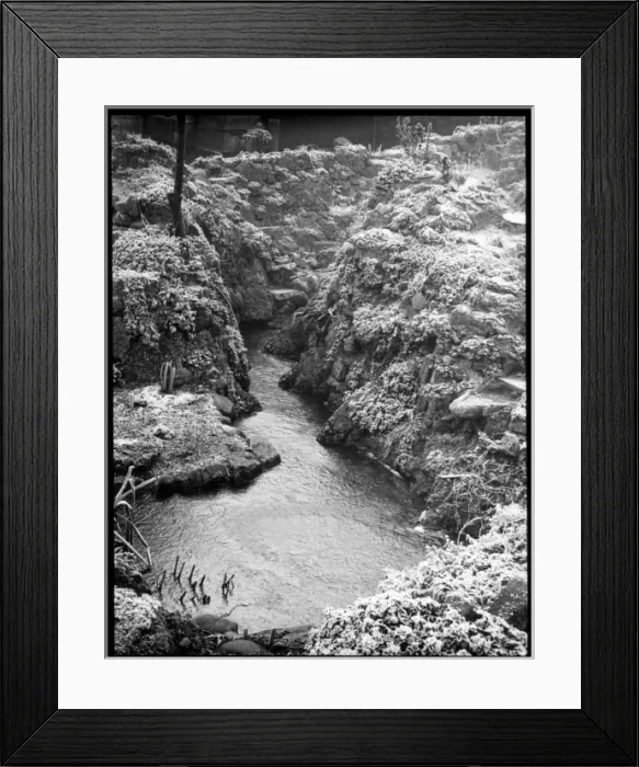 Framed Print : Stream with ice and frost Framed Print : Stream with ice and frost