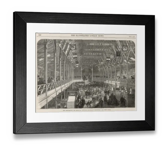 Framed Print : Nottingham & Midland Counties industrial exhibition Framed Print : Nottingham & Midland Counties industrial exhibition