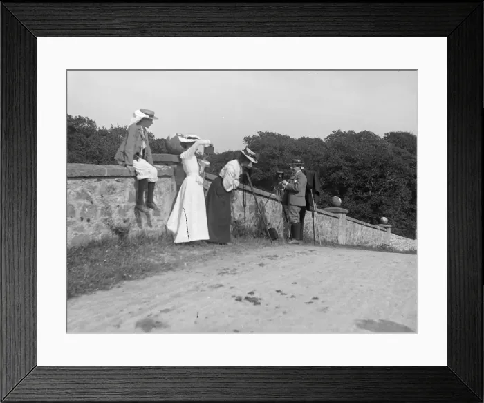 Framed Print : Photographic party, Slebech, Pembrokeshire, West Wales Framed Print : Photographic party, Slebech, Pembrokeshire, West Wales