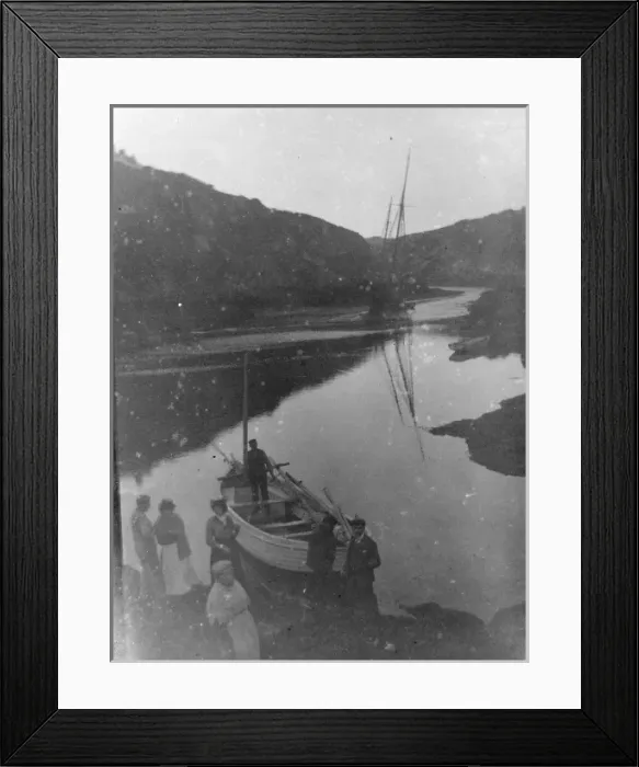 Framed Print : Trading vessels at Solva, Pembrokeshire, South Wales Framed Print : Trading vessels at Solva, Pembrokeshire, South Wales