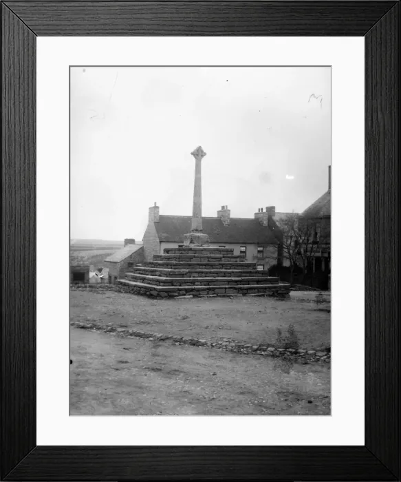 Framed Print : Celtic Cross, Cross Square, St Davids, South Wales Framed Print : Celtic Cross, Cross Square, St Davids, South Wales