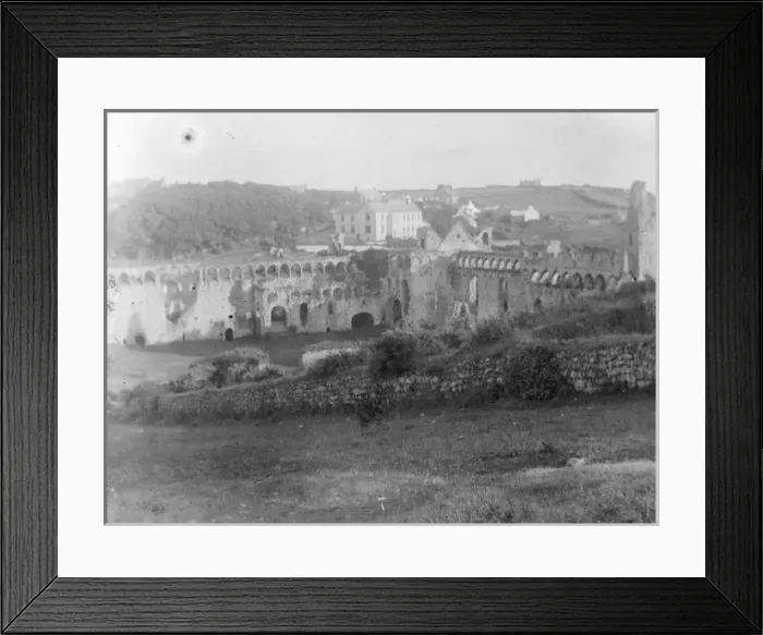 Framed Print : General view, Bishops Palace, St Davids, South Wales Framed Print : General view, Bishops Palace, St Davids, South Wales