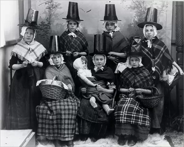 Welsh Girls in Traditional Costume 1908
