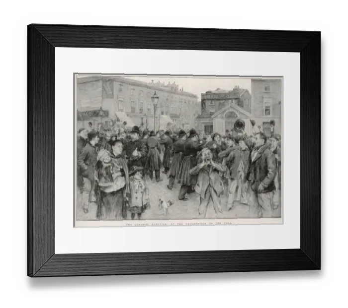 Framed Print : The Declaration of the Poll Framed Print : The Declaration of the Poll