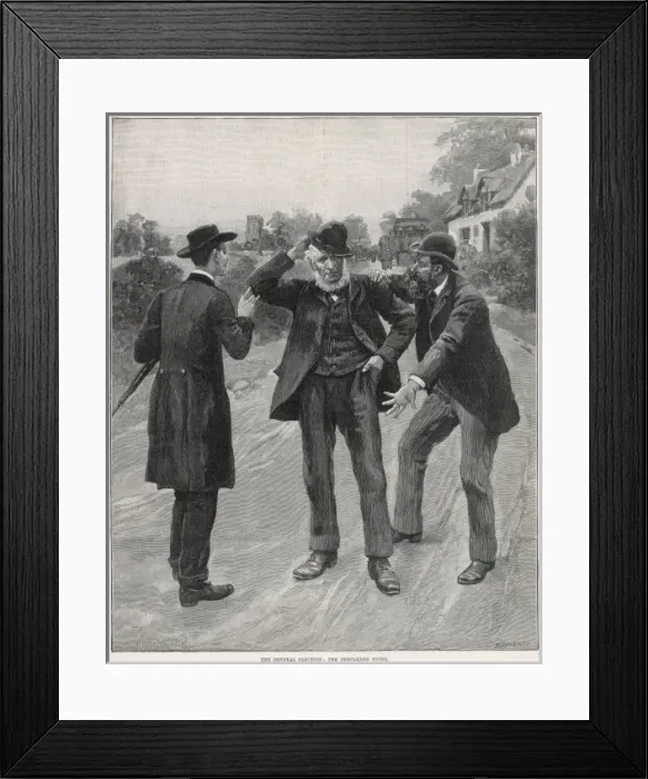 Framed Print : The General Election- The Perplexed Voter Framed Print : The General Election- The Perplexed Voter