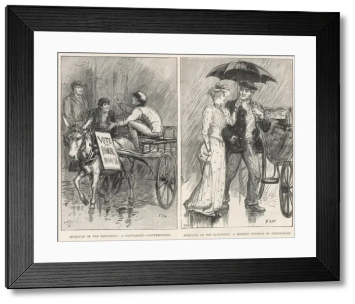 Framed Print : Humours of the Elections Framed Print : Humours of the Elections