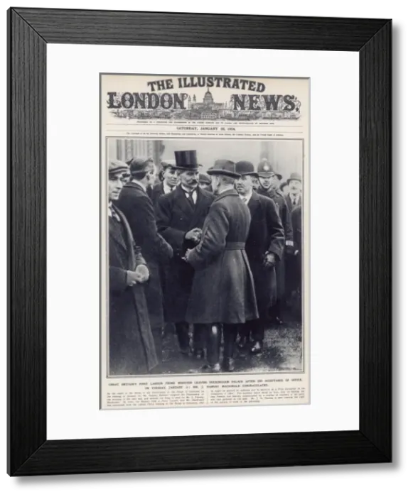 Framed Print : Ramsay Macdonald becomes Britains first Labour Prime Minist Framed Print : Ramsay Macdonald becomes Britains first Labour Prime Minist