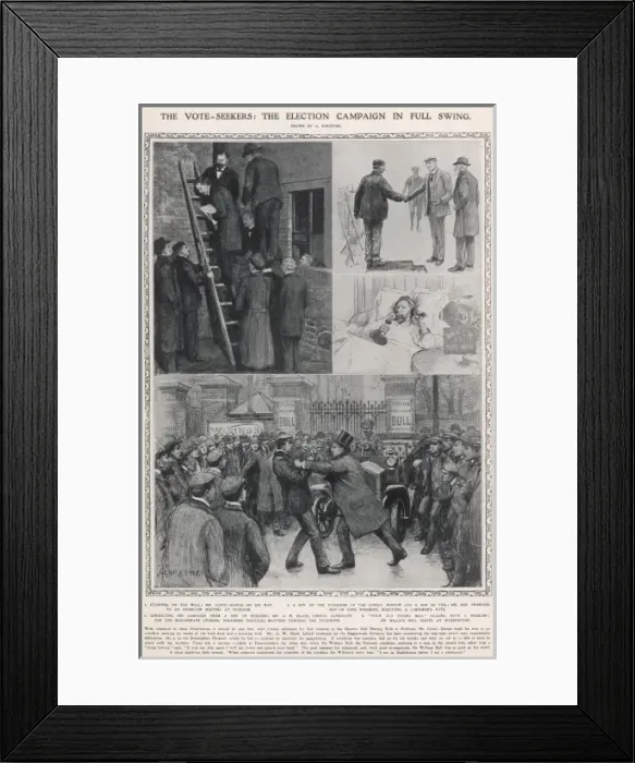 Framed Print : The Election Campaign in Full Swing Framed Print : The Election Campaign in Full Swing