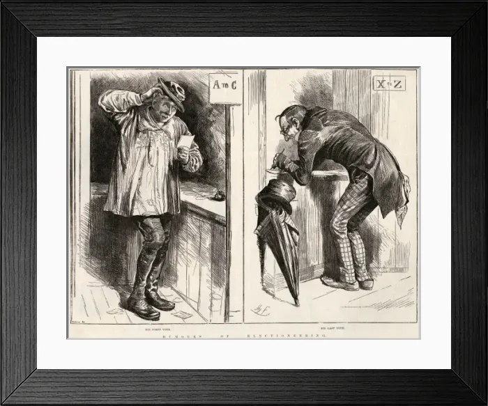 Framed Print : Humours of Electioneering Framed Print : Humours of Electioneering
