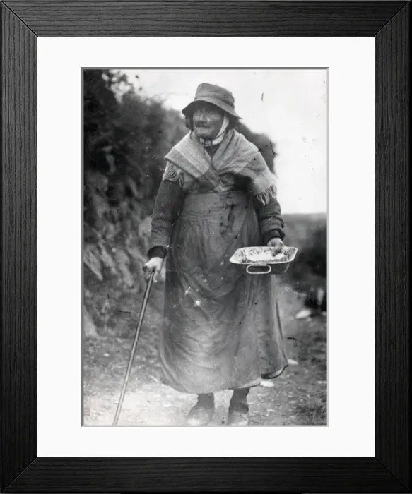 Framed Print : Colliers widow, Hook, Pembrokeshire, South Wales Framed Print : Colliers widow, Hook, Pembrokeshire, South Wales