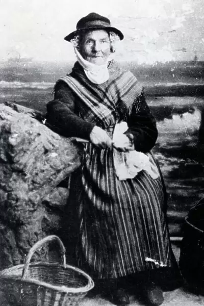 A cockle woman of Pembrokeshire, South Wales