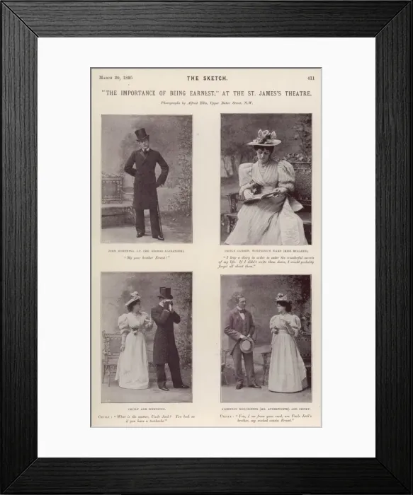 Framed Print : The Importance of Being Earnest Framed Print : The Importance of Being Earnest