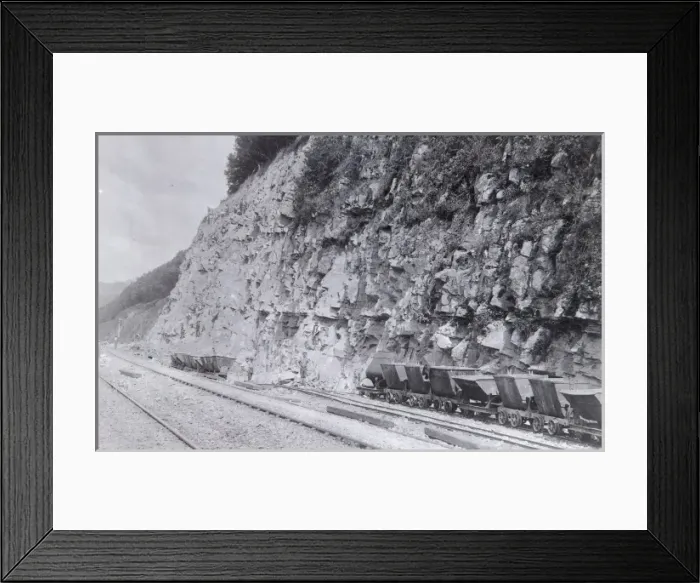 Framed Print : GWR navvies at Ferryside, Carmarthenshire, South Wales Framed Print : GWR navvies at Ferryside, Carmarthenshire, South Wales