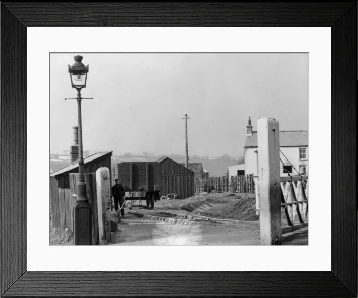 Framed Print : Llangyfelach Railway Crossing, Glamorgan, South Wales Framed Print : Llangyfelach Railway Crossing, Glamorgan, South Wales