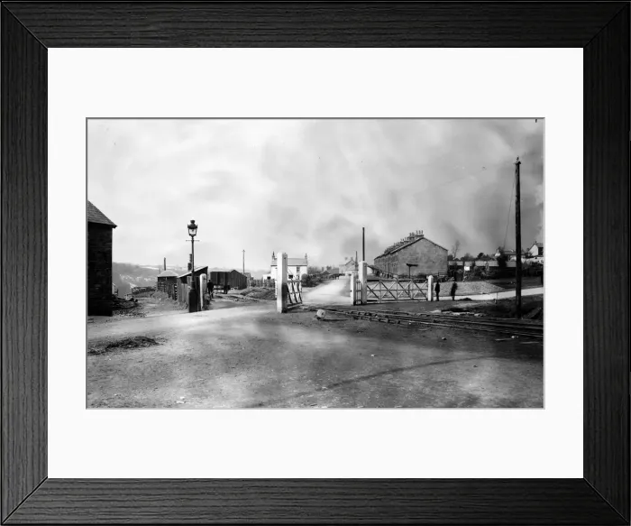 Framed Print : Llangyfelach Railway Crossing, Glamorgan, South Wales Framed Print : Llangyfelach Railway Crossing, Glamorgan, South Wales