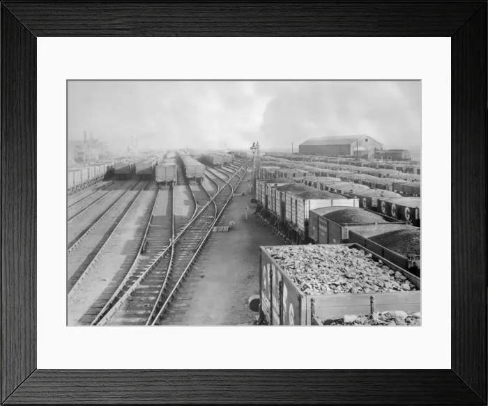 Framed Print : Swansea main railway sidings, Glamorgan, South Wales Framed Print : Swansea main railway sidings, Glamorgan, South Wales