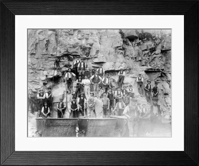 Framed Print : GWR navvies, Treffgarne, Pembrokeshire, South Wales Framed Print : GWR navvies, Treffgarne, Pembrokeshire, South Wales