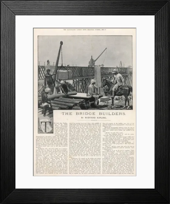 Framed Print : The Bridge Builders Framed Print : The Bridge Builders