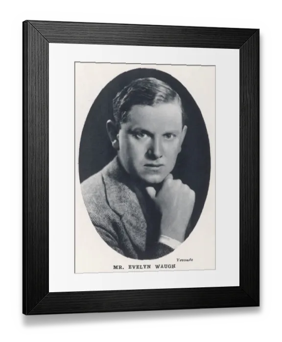 Framed Print : Evelyn Waugh by Madame Yevonde Framed Print : Evelyn Waugh by Madame Yevonde