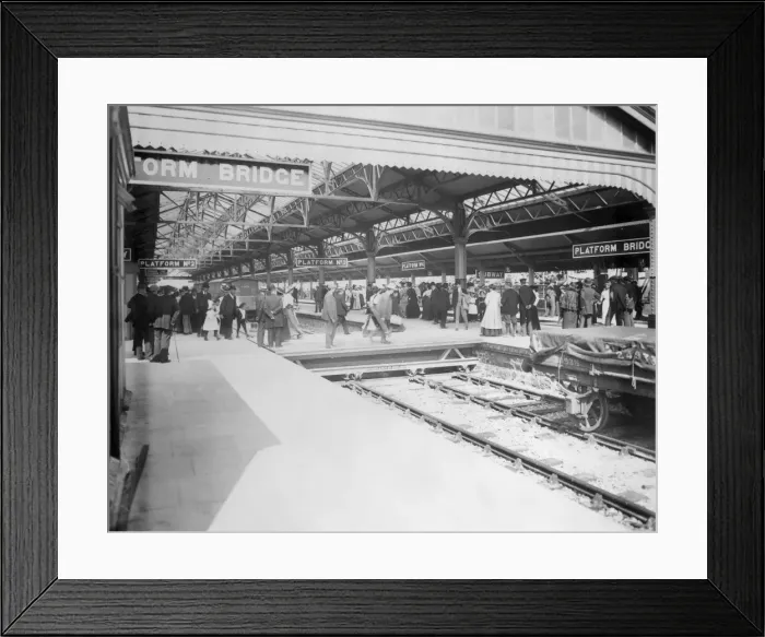 Framed Print : Fishguard Harbour Railway Station, South Wales Framed Print : Fishguard Harbour Railway Station, South Wales