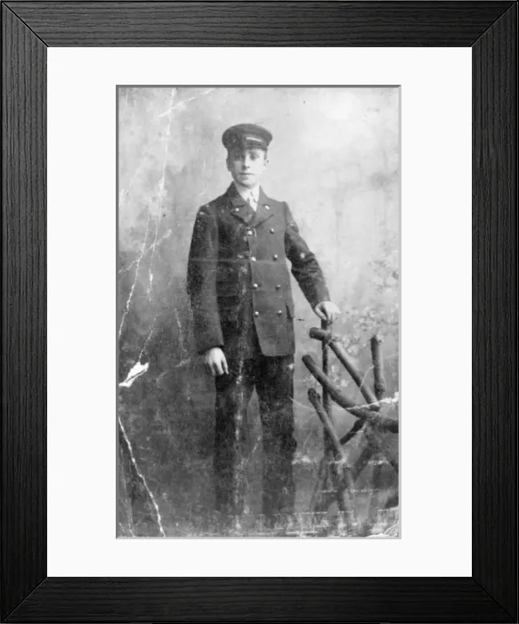 Framed Print : Ds James, railway guard, Pembrokeshire, South Wales Framed Print : Ds James, railway guard, Pembrokeshire, South Wales