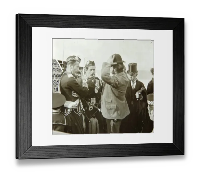 Framed Print : Passengers waiting to board a boat Framed Print : Passengers waiting to board a boat