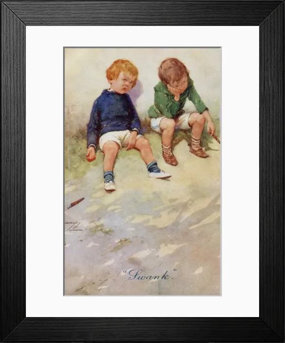 Framed Print : Swank - postcard by Lawson Wood Framed Print : Swank - postcard by Lawson Wood