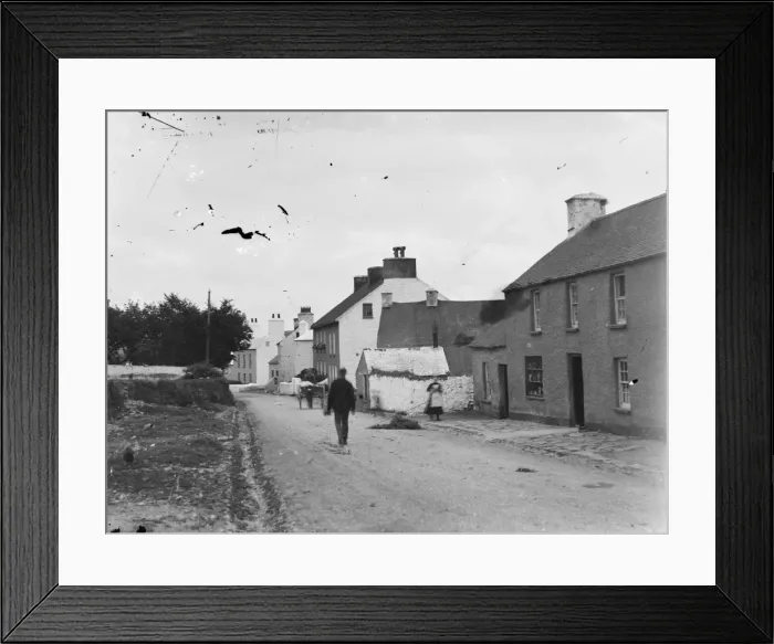 Framed Print : Street scene, probably in Crickhowell, Powys, Mid Wales Framed Print : Street scene, probably in Crickhowell, Powys, Mid Wales