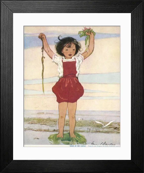 Framed Print : Queen of the Castle by Muriel Dawson Framed Print : Queen of the Castle by Muriel Dawson