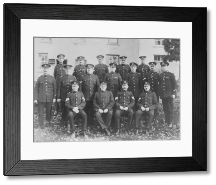 Framed Print : Military police group photo, Welsh Regiment Framed Print : Military police group photo, Welsh Regiment