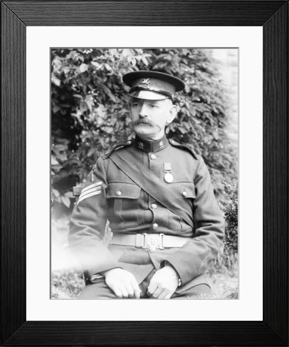 Framed Print : Portrait of a retired army sergeant, Mid Wales Framed Print : Portrait of a retired army sergeant, Mid Wales