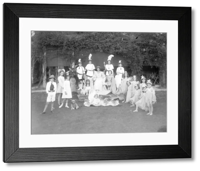 Framed Print : The May Queen with attendants, Mid Wales Framed Print : The May Queen with attendants, Mid Wales