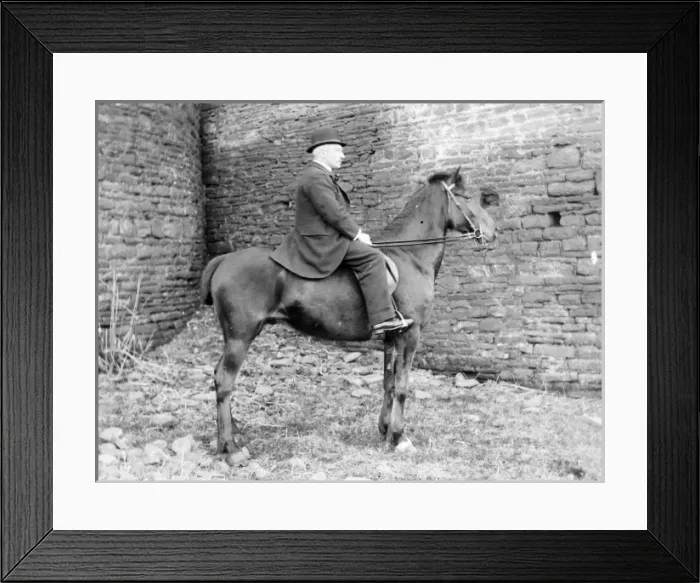 Framed Print : Gentleman on horseback, Mid Wales Framed Print : Gentleman on horseback, Mid Wales