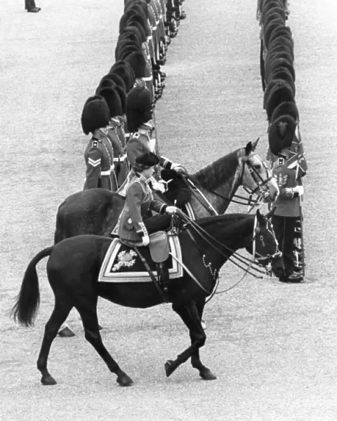 Trooping the Colour - the Queens last ride