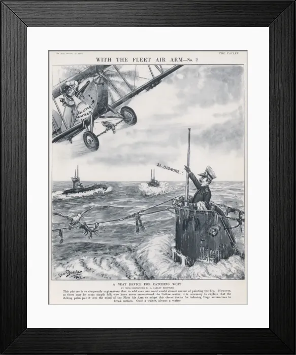 Framed Print : Luring an Italian submarine Framed Print : Luring an Italian submarine