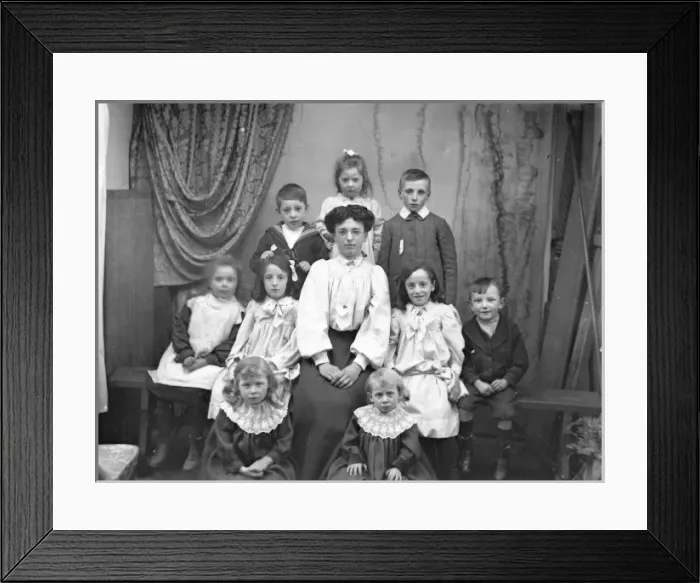 Framed Print : Woman with nine children, Mid Wales Framed Print : Woman with nine children, Mid Wales
