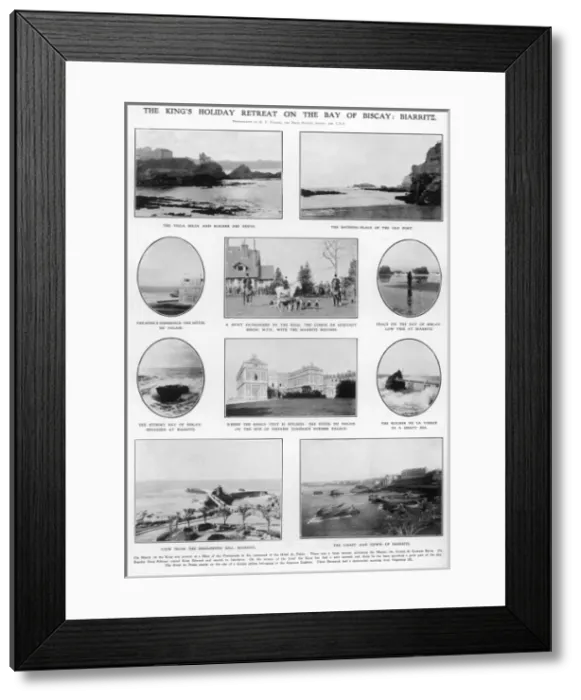Framed Print : The Kings Holiday Retreat at Biarrtiz Framed Print : The Kings Holiday Retreat at Biarrtiz