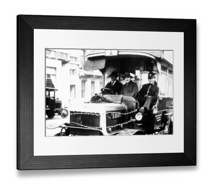 Framed Print : Policeman on a bus Framed Print : Policeman on a bus