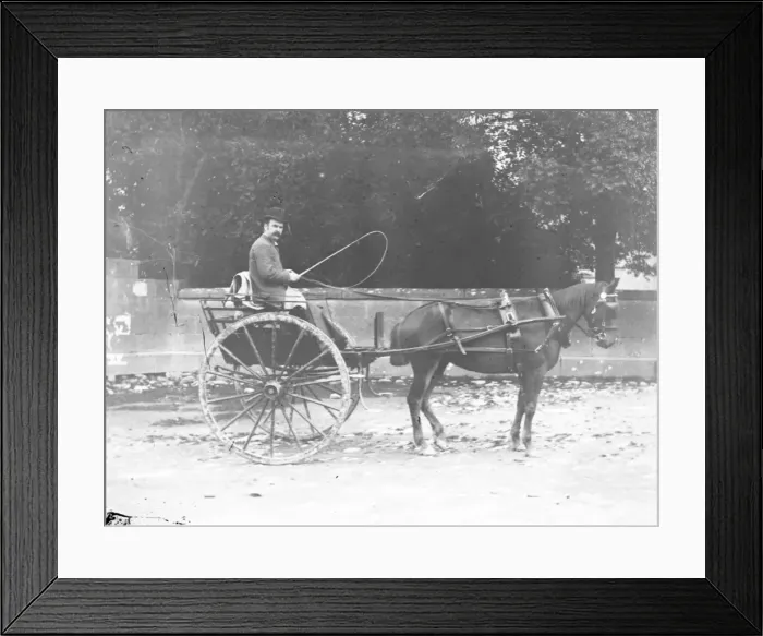 Framed Print : Gentleman driving a horse and trap, Mid Wales Framed Print : Gentleman driving a horse and trap, Mid Wales
