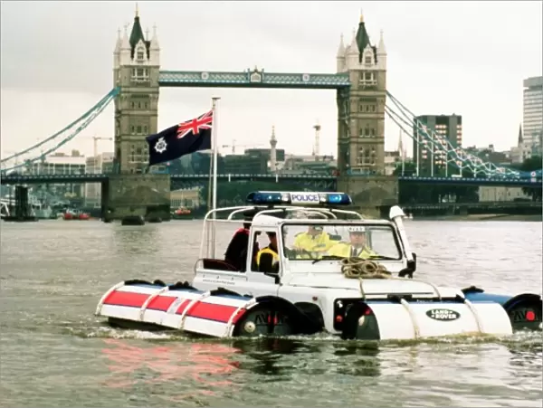 Metropolitan Police launch on the River Thames