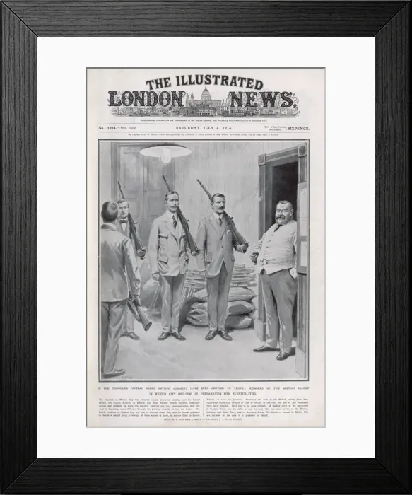 Framed Print : British in Mexico, 1914 Framed Print : British in Mexico, 1914